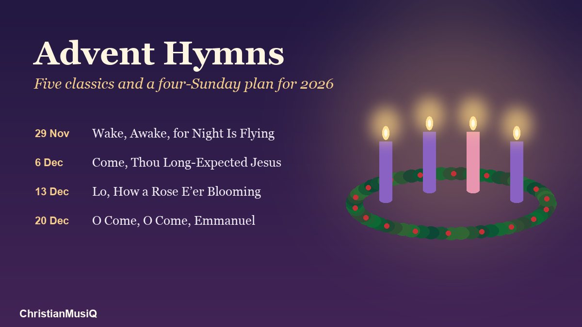 Advent Hymns: Five Classics and a Four-Sunday Plan for 2026